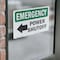 Signmission Power Shutoff (Left Arrow) With Symbol, 10 in W x Rectangle, Vinyl Decal OS-2PACK-EM-D-710-L-10408 - alternate 6